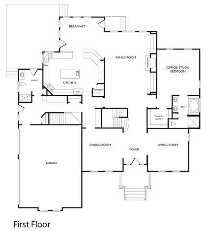 Vance Level Charlotte Chesapeake Virginia Floor Plan
