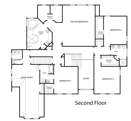 Vance Level Charlotte Chesapeake Virginia Floor Plan