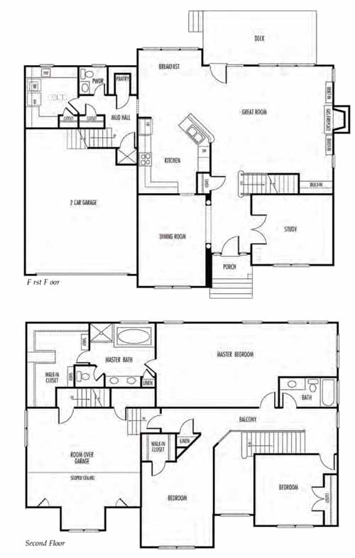 Vance Level Daisy Chesapeake Virginia Floor Plan